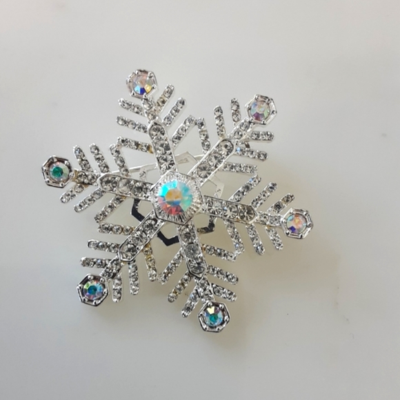 VTG EISENBERG ICE AURORA BOREALIS CRYSALS SNOWFLAKE BROOCH - Picture 5 of 5